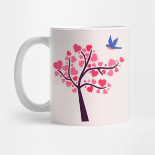 Heart Tree (light background) Mug